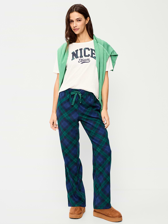 Flannel Pajama Pants for Women