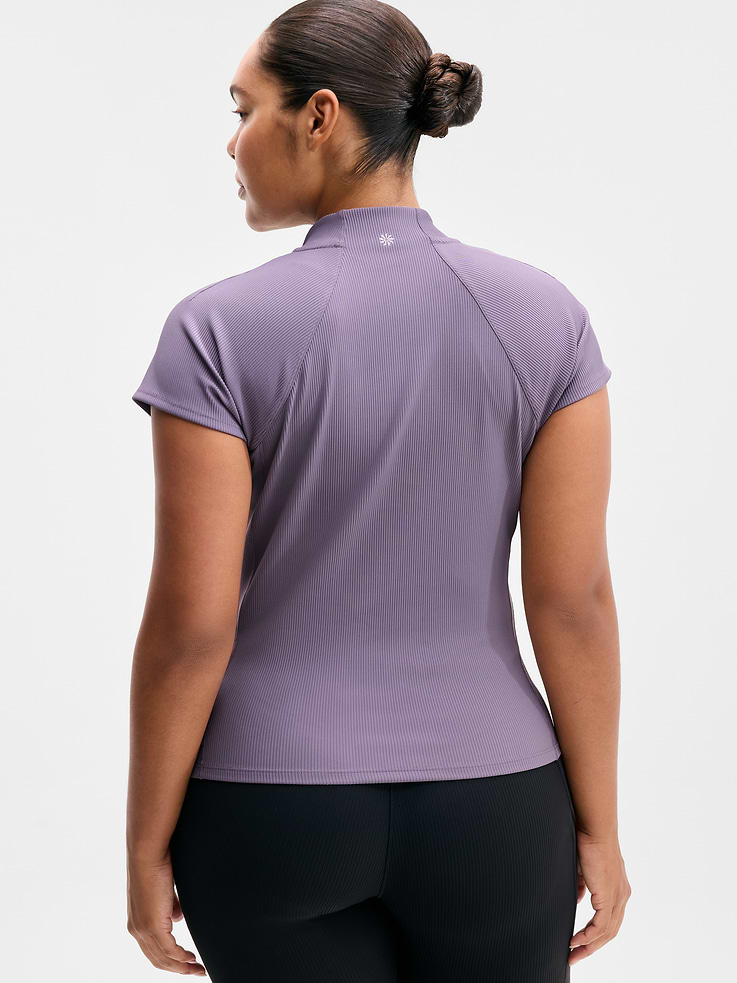 Image 5 of 5, Reset Rib Full Zip Tee