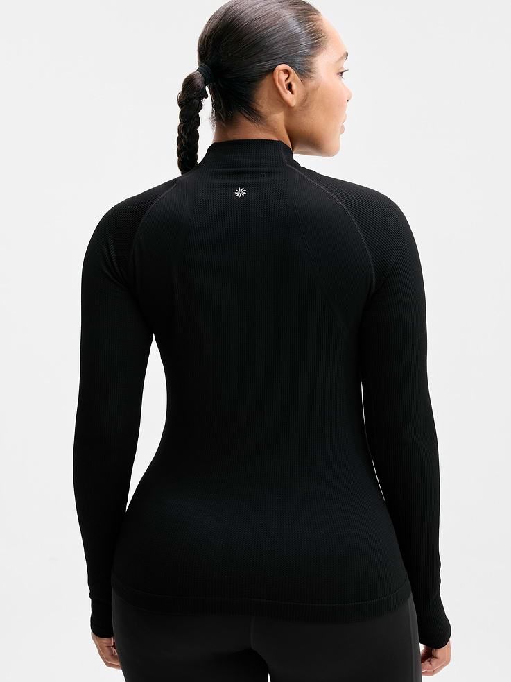 Image 6 of 6, Flurry Seamless Asym Half Zip