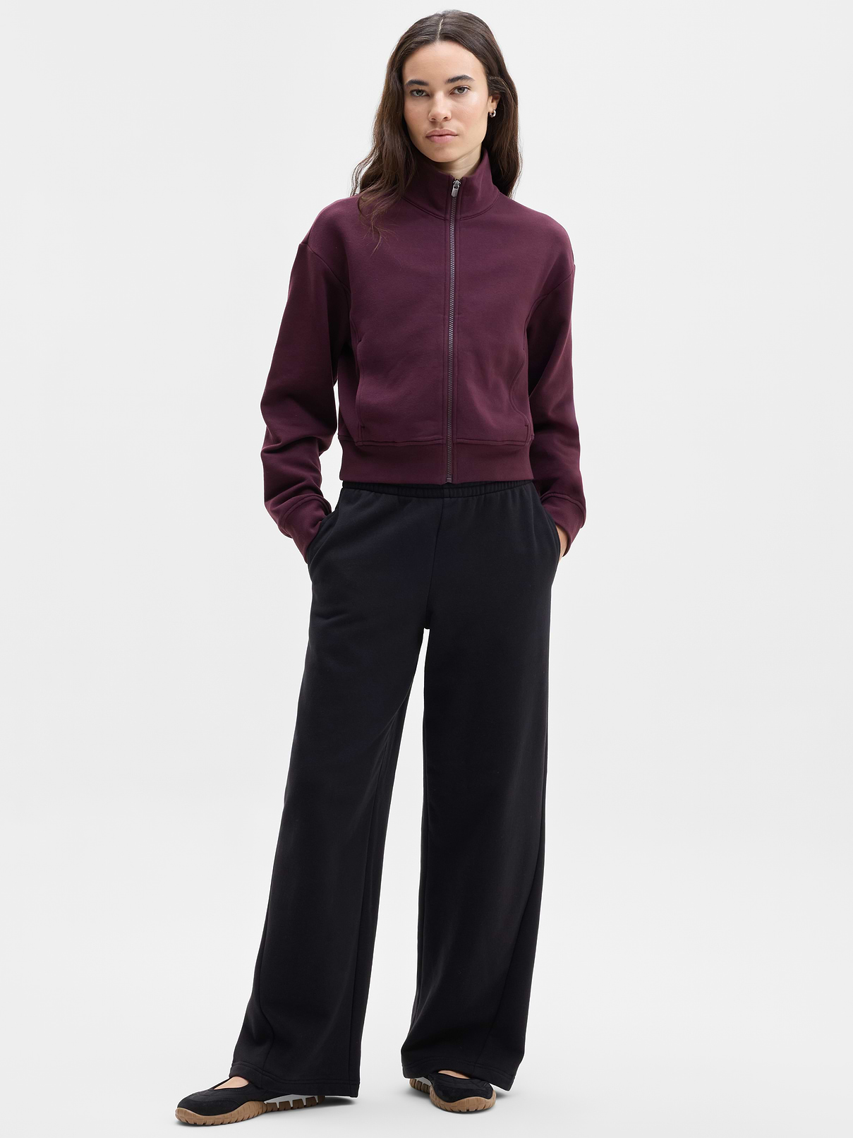 Image 2 of 3, Forever Fleece Track Jacket