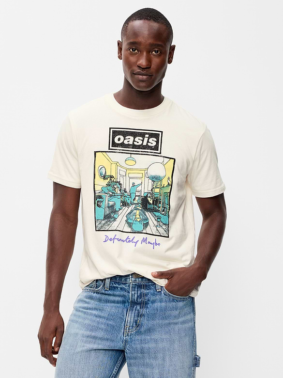 Oasis Definitely Maybe Graphic T-Shirt