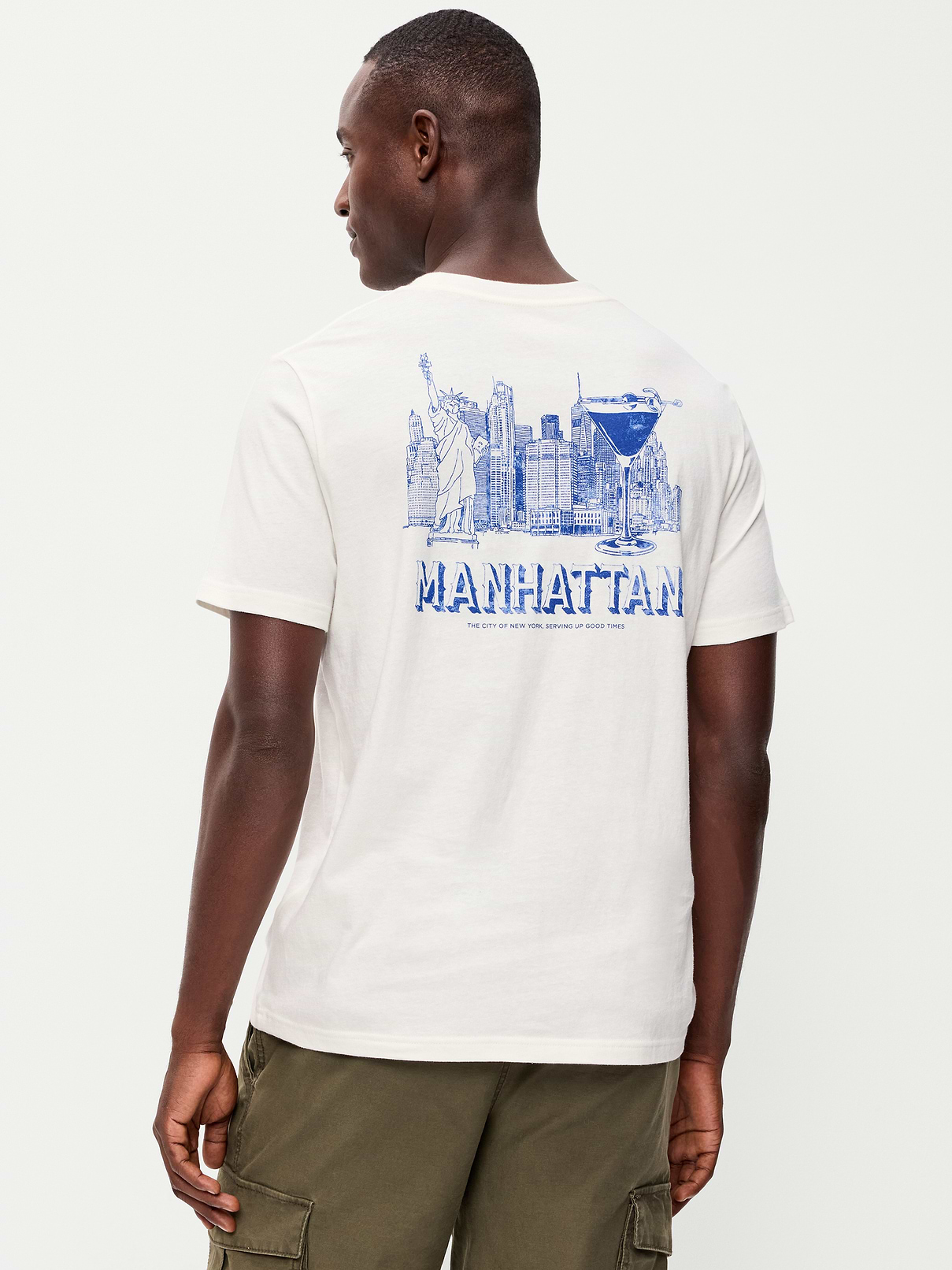 Image 2 of 3, Soft-Washed Crew-Neck Graphic T-Shirt