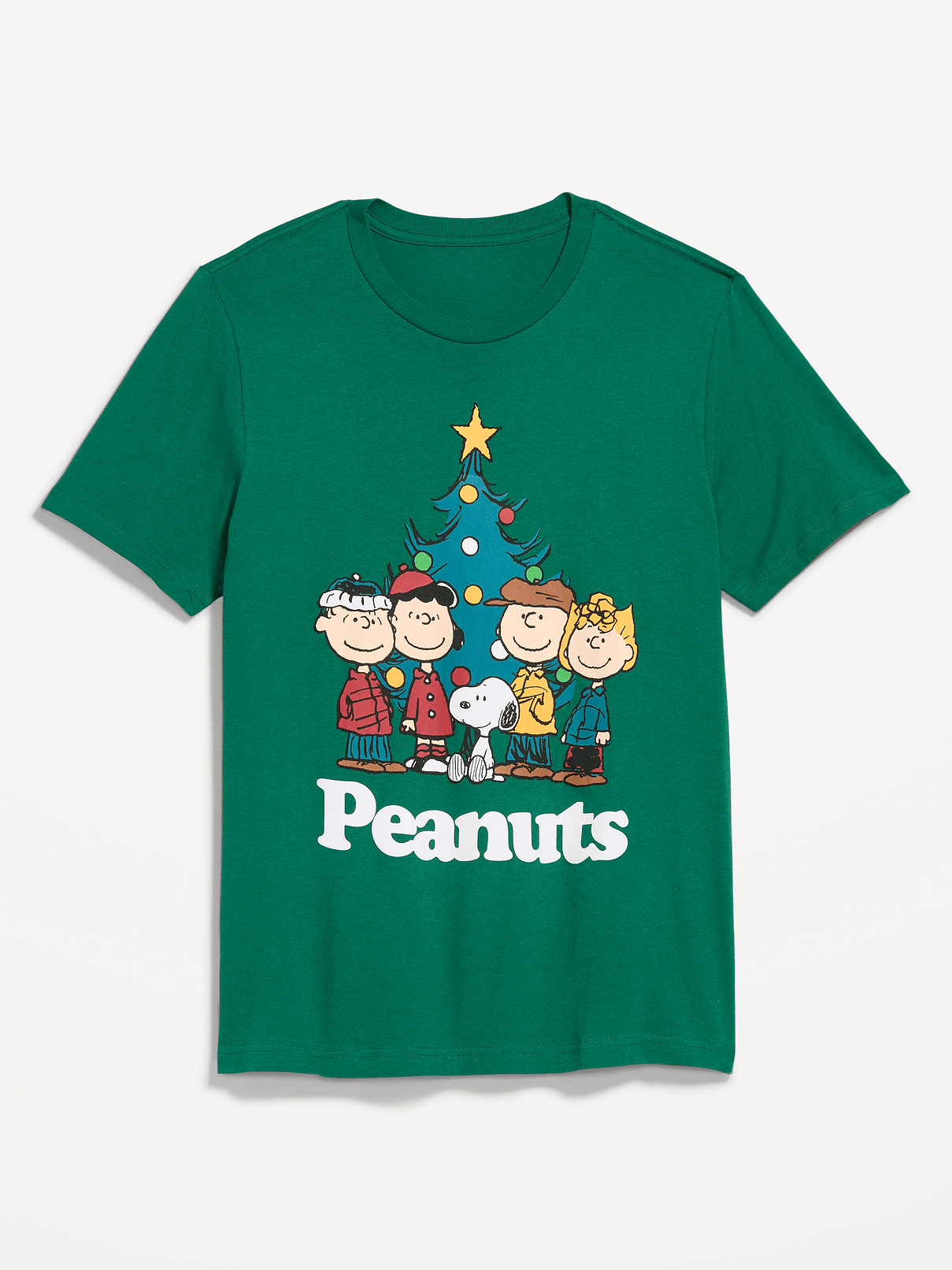 Image 1 of 2, rib-knit crew neck, short sleeves, licensed graphic, Product #1183948