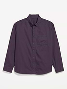 Image 2 of 3, Loose Fit Heavy-Brushed Twill Button-Down Shirt
