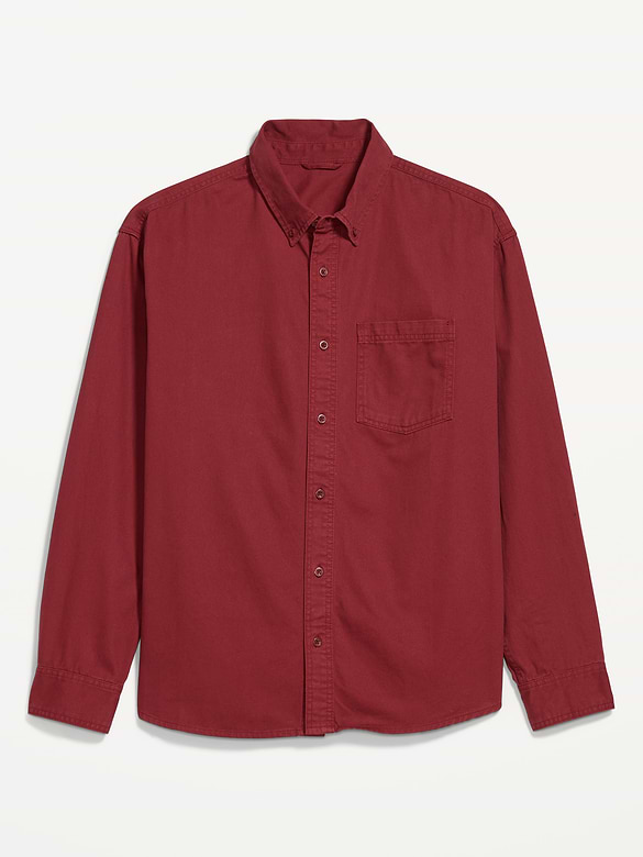 Chemise ample en sergé brossé épais