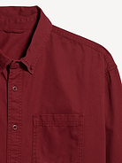 Image 3 of 3, Loose Fit Heavy-Brushed Twill Button-Down Shirt