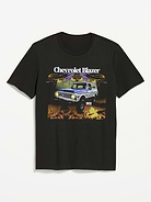Image 1 of 2, rib-knit crew neck, short sleeves, Officially licensed General Motors graphic at front, Product #1183951