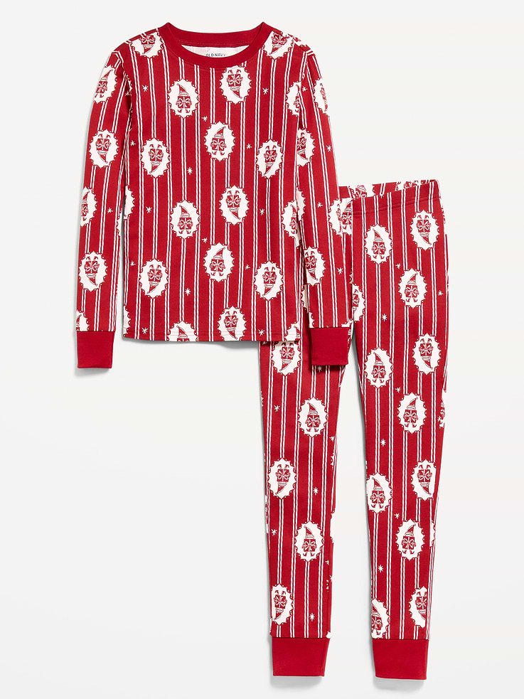 Image 2 of 2, Gender-Neutral Printed Snug-Fit Pajama Set for Kids