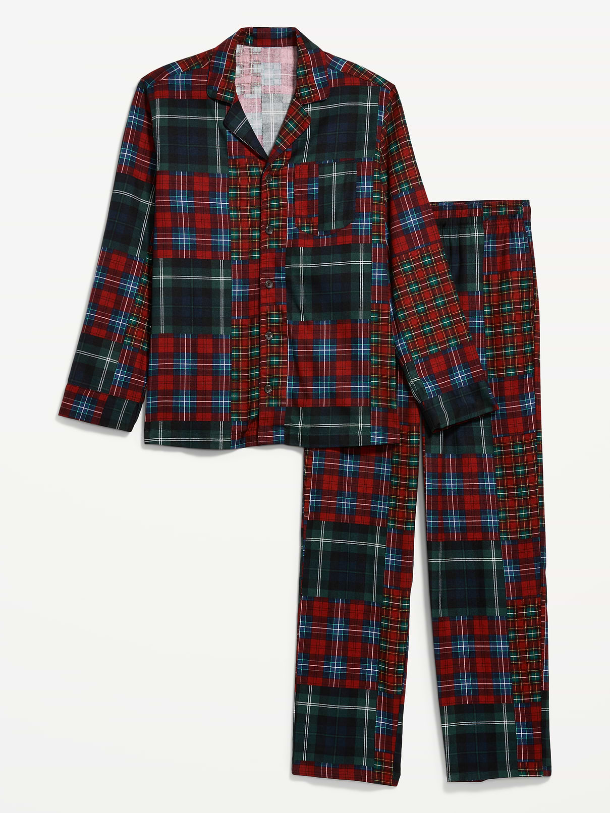 Image 2 of 2, Flannel Pajama Pant Set for Men