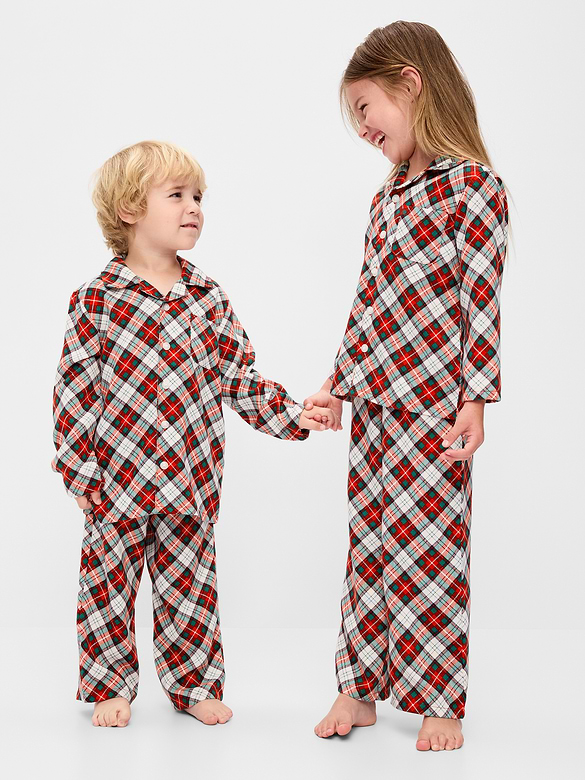 Unisex Flannel Pajama Set for Toddler