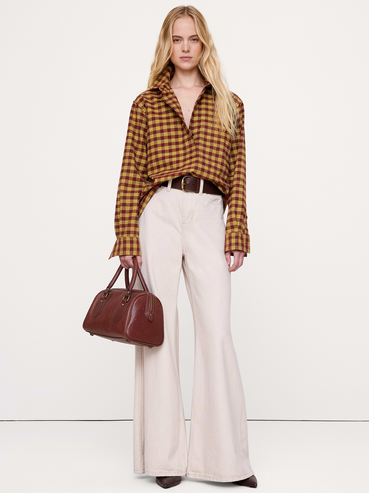 Relaxed Cotton Popover Shirt