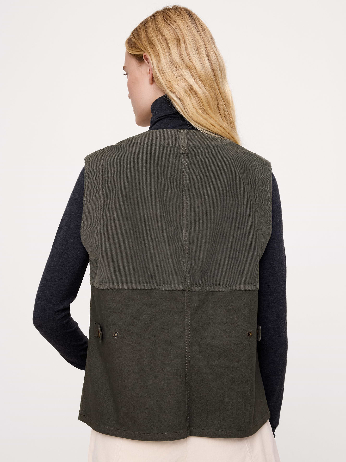 Image 3 de 8, Gilet utilitaire en coton extensible