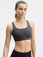 Image 1 of 3, BEST FOR CARDIO: run + train + HIIT, IMPACT: Medium-impact workouts, best for A-C cups, FEEL: PowerMove fabric is sleek, weightless, and helps keep you cool with quick-drying properties, FAVE: Stay-put straps and shaping seams for a secure, sculpted fit, Built-in pockets with removable pads for optional coverage, Removable pads hold their shape from wash to wear, Lined with PowerMesh for breathable, sheer-proof coverage, Easily pairs with the Empower Mastectomy Bra Insert, Product #413272