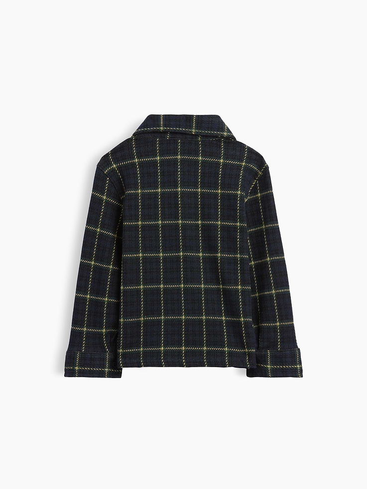 Image 3 of 4, Baby & Toddler Knit Jersey Plaid Shirt