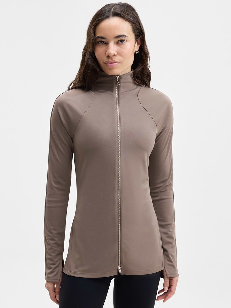 Image 1 of 5, FOR: Commuting, work, and travel, FEEL: Smooth matte jersey with an elevated drape and light stretch, FAVE: Two-way front zipper for customizable styling, Product #1178653