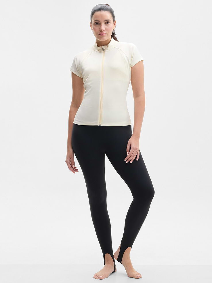 Image 4 of 6, Reset Rib Full Zip Tee