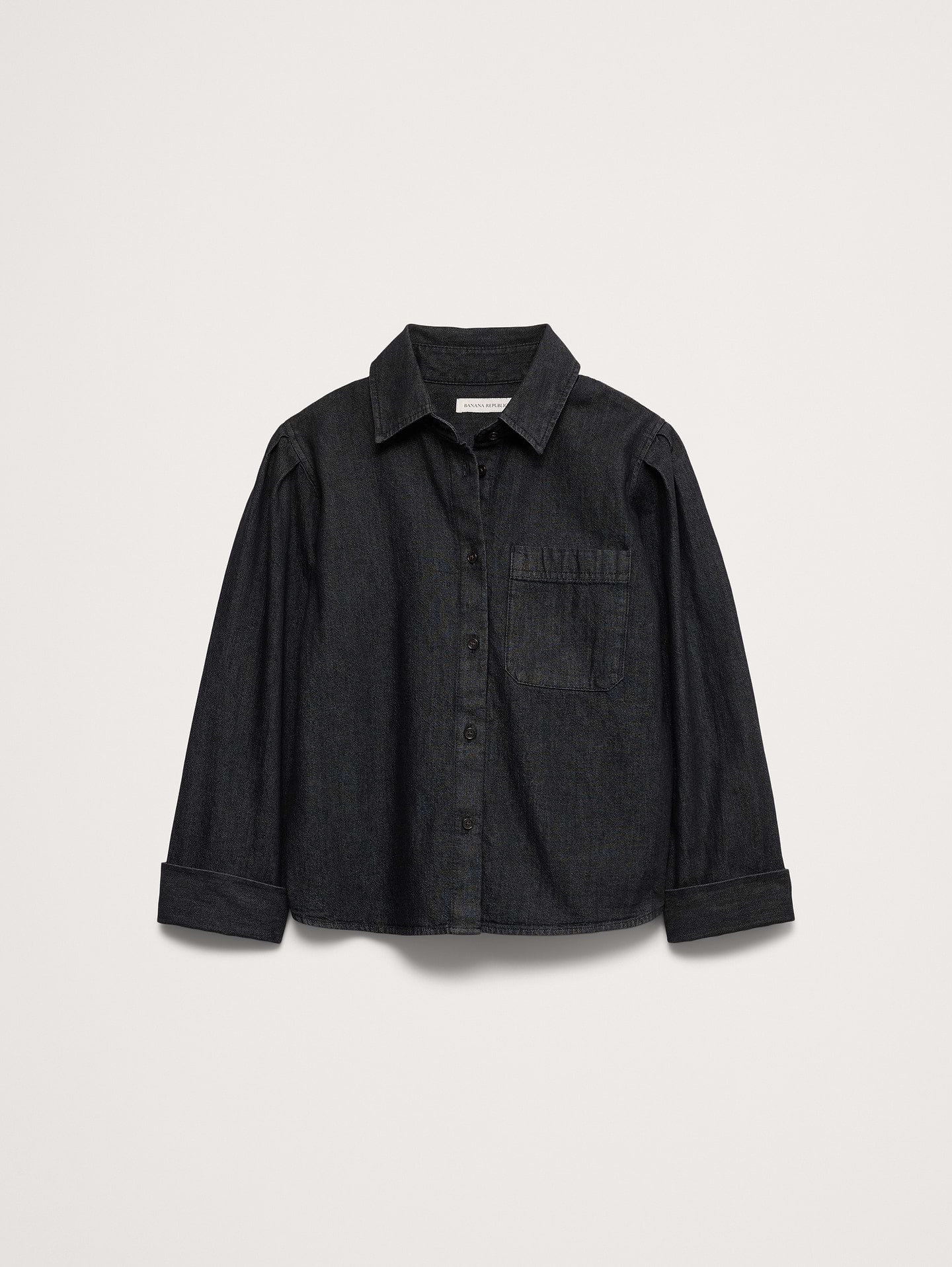 Image 4 of 4, Relaxed Cotton Utility Shirt