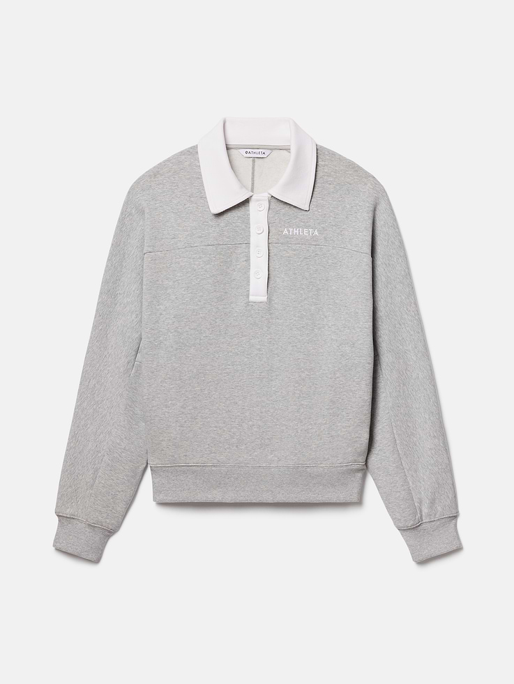 Image 7 of 7, Forever Fleece Rugby Sweatshirt