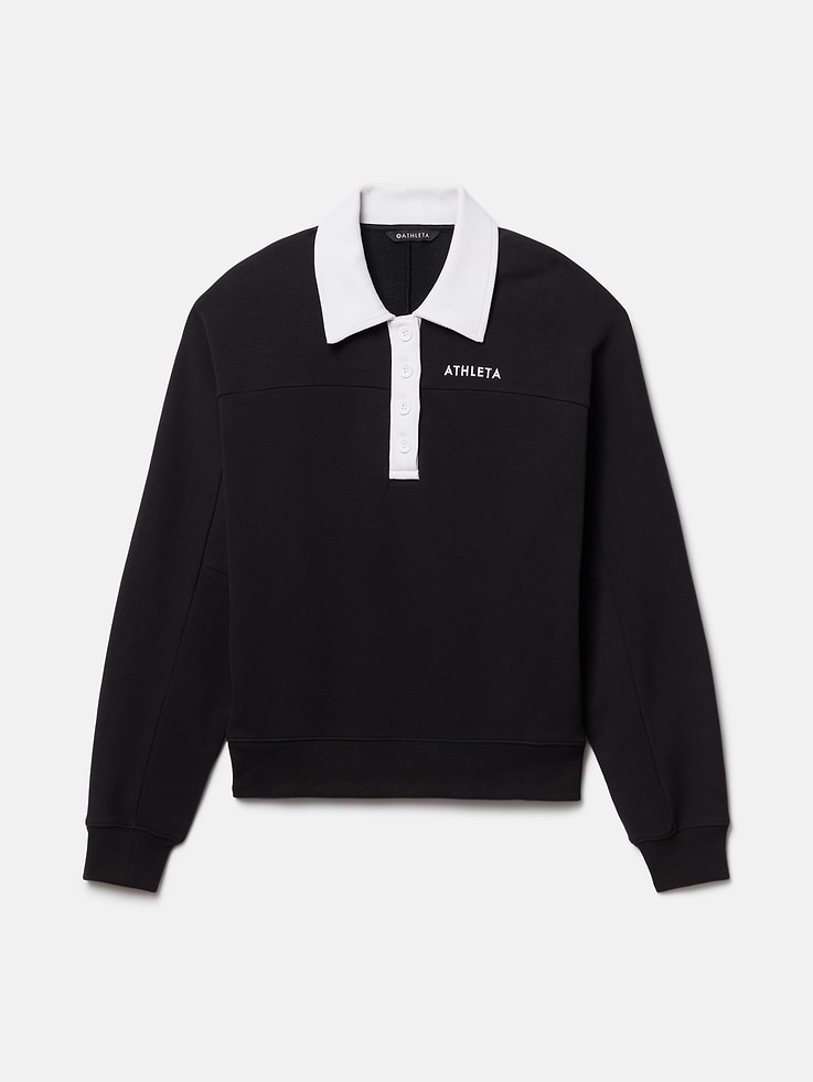 Image 7 of 7, Forever Fleece Rugby Sweatshirt