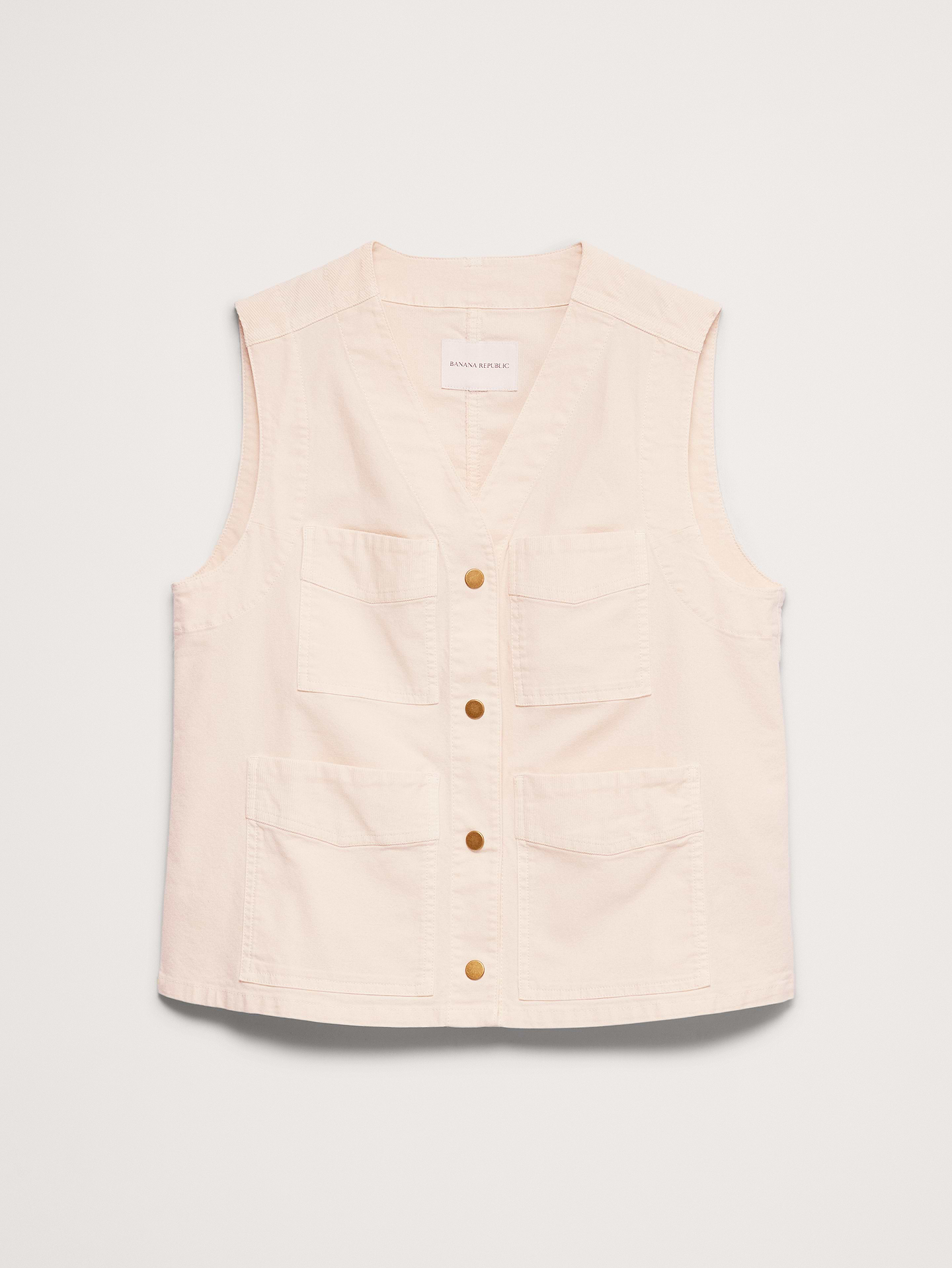 Image 5 of 8, Stretch-Cotton Utility Vest