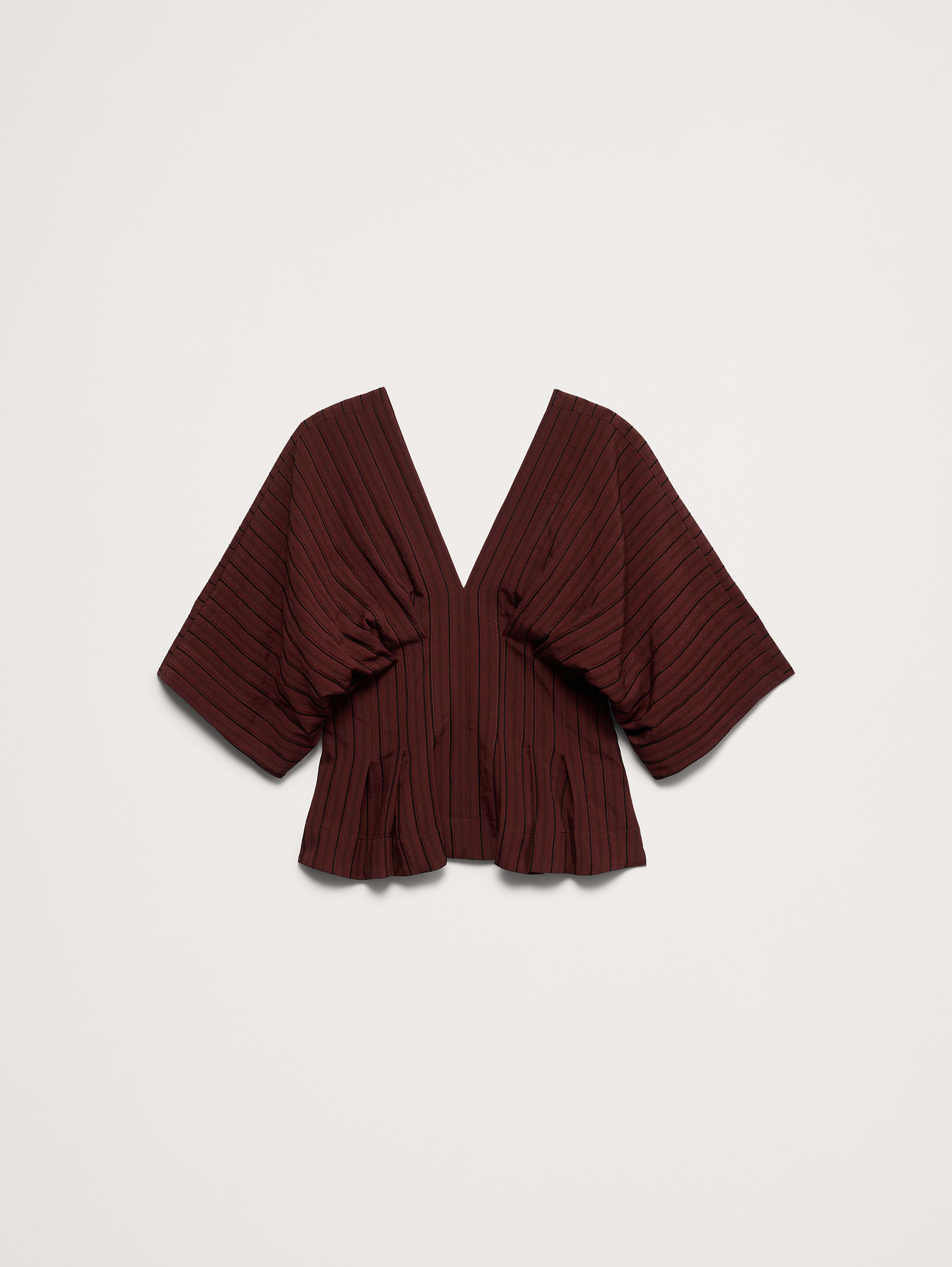 Image 4 of 8, Cinched-Waist Pleated Top