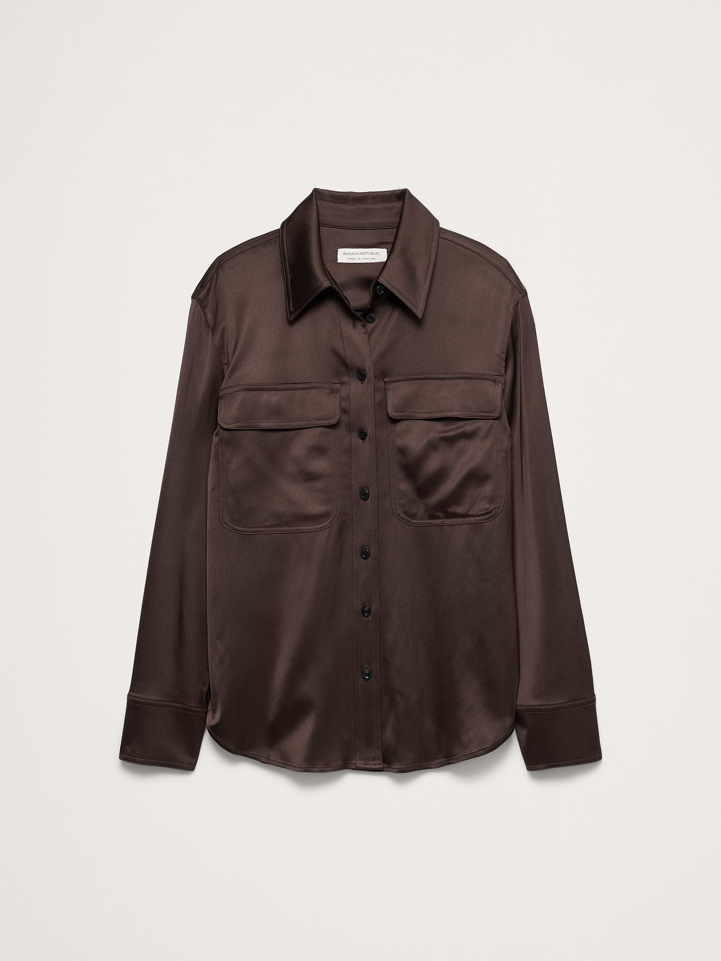 Image 4 de 8, Chemisier utilitaire en satin extensible