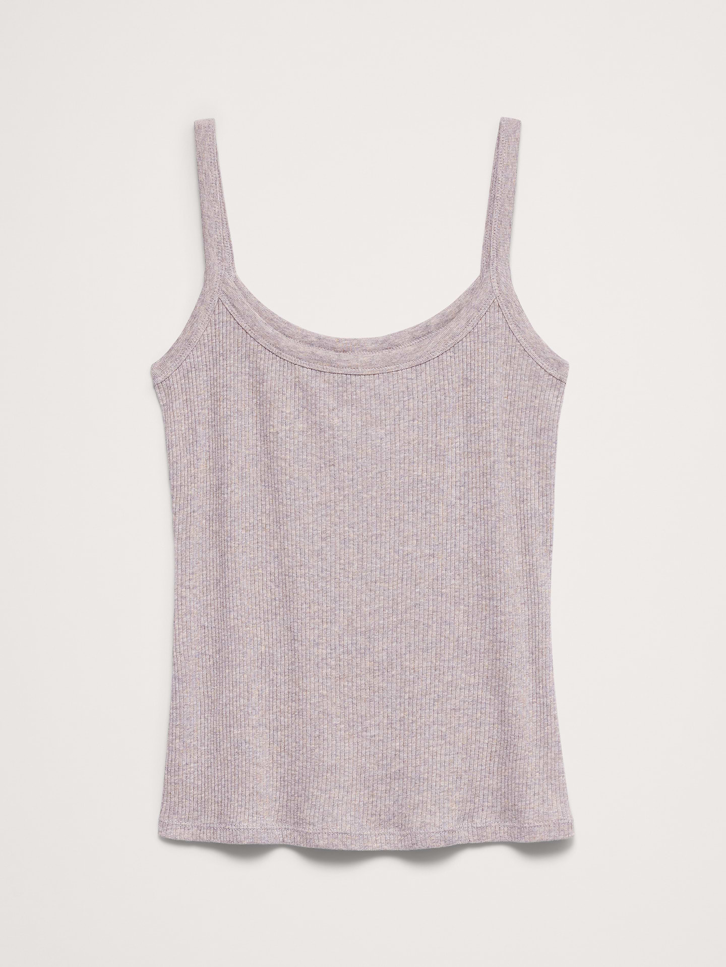 Image 4 of 4, Ribbed Cotton-Modal Scoop-Neck