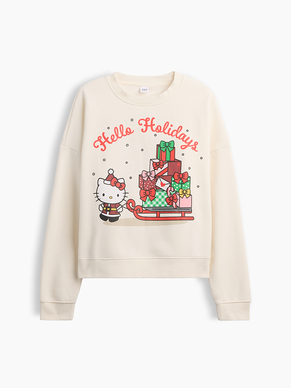 Oversized Wedge Crewneck Sweatshirt