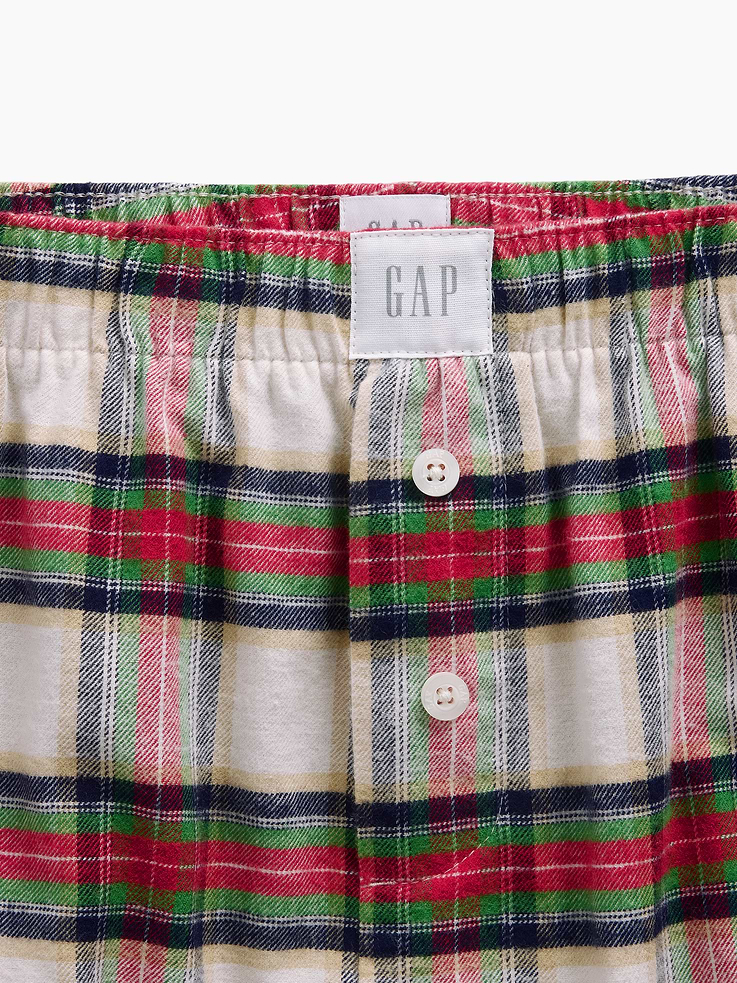 Image 5 de 6, Short boxeur de pyjama en flanelle ultra-douce