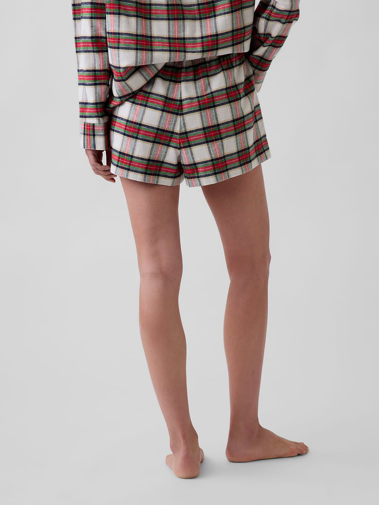 Image 4 de 6, Short boxeur de pyjama en flanelle ultra-douce