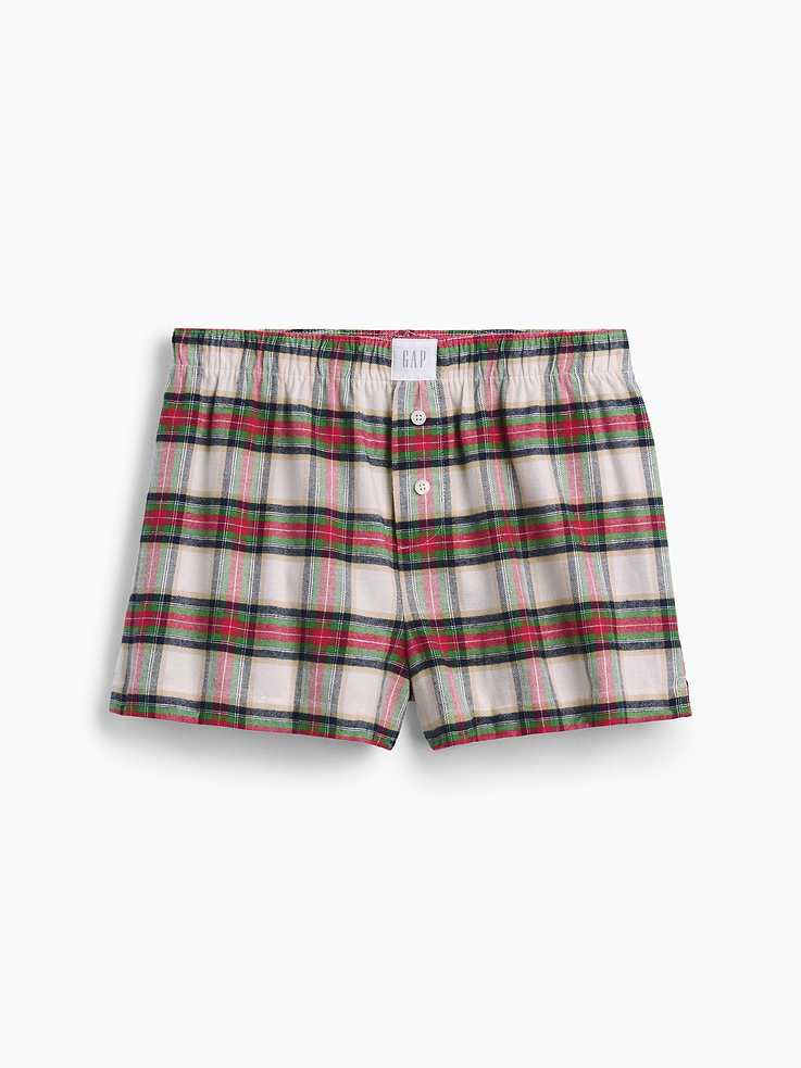 Image 6 de 6, Short boxeur de pyjama en flanelle ultra-douce