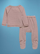 Image 3 of 4, Old Navy x Disney Bambi Wrap-Front Top and Footed Pants Set for Baby