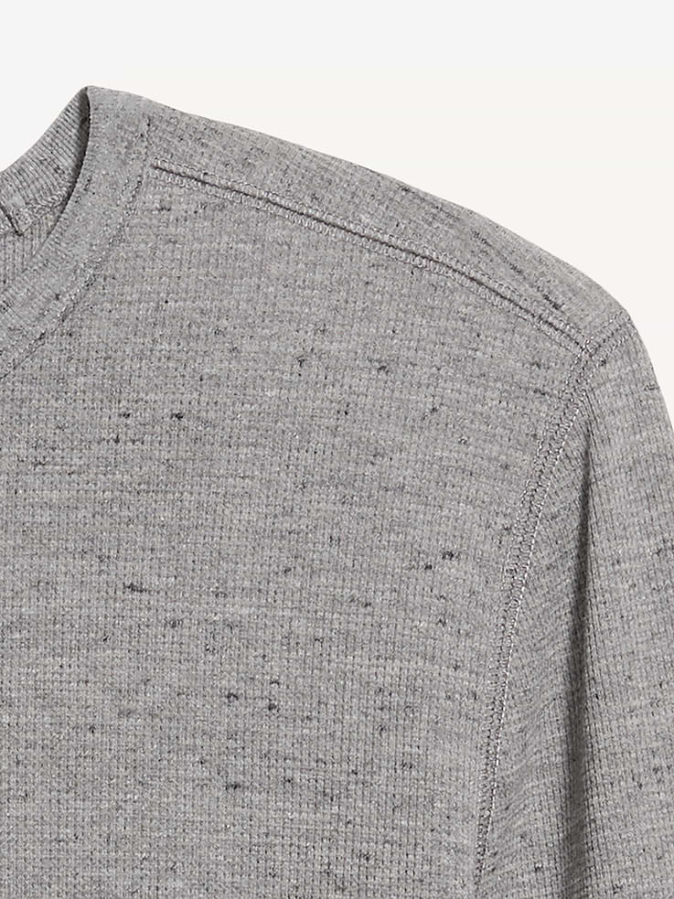 Image 4 of 4, Crew-Neck Waffle T-Shirt