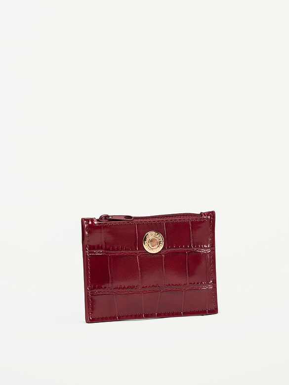 Croc-Embossed Card Holder
