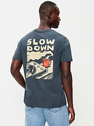 Image 2 of 3, Soft-Washed Crew-Neck Graphic T-Shirt