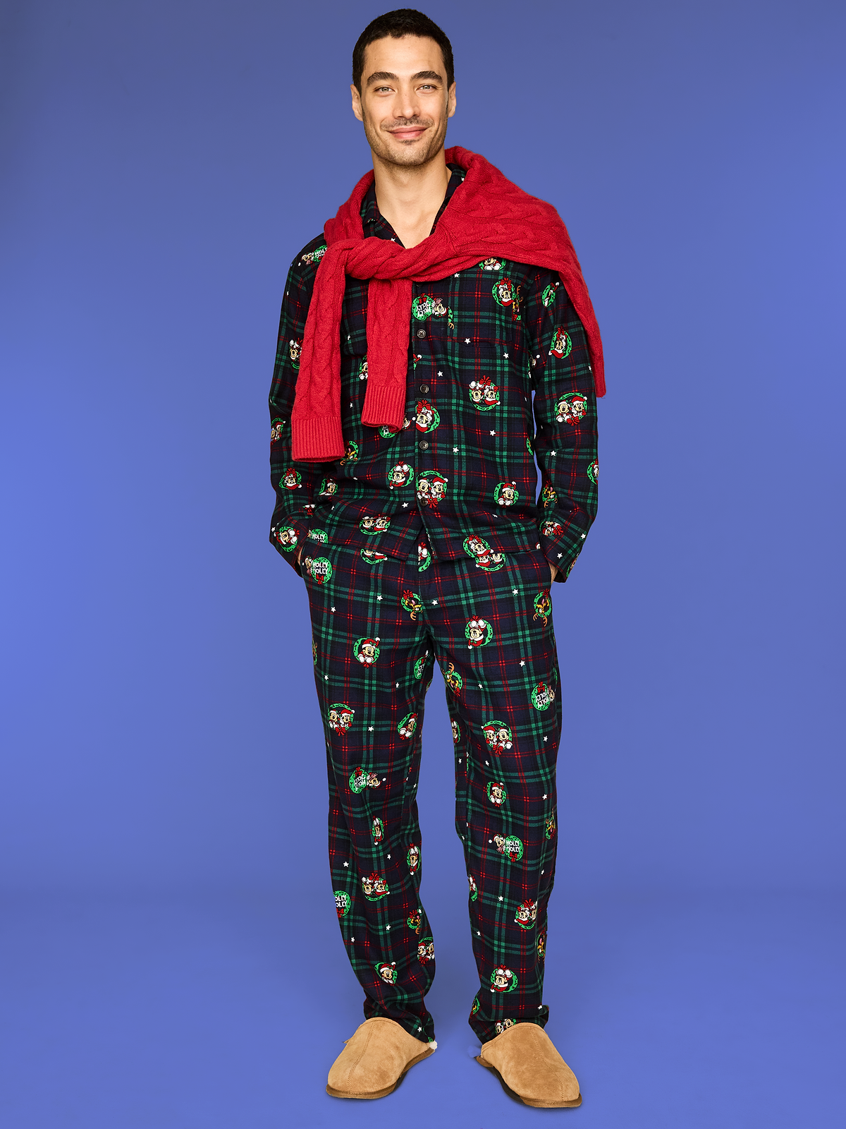 Old Navy x Disney Flannel Pajama Set for Men