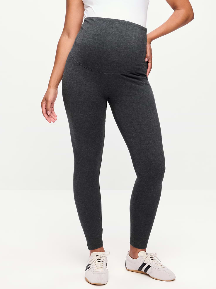 Image 2 of 4, Maternity Full-Panel Leggings