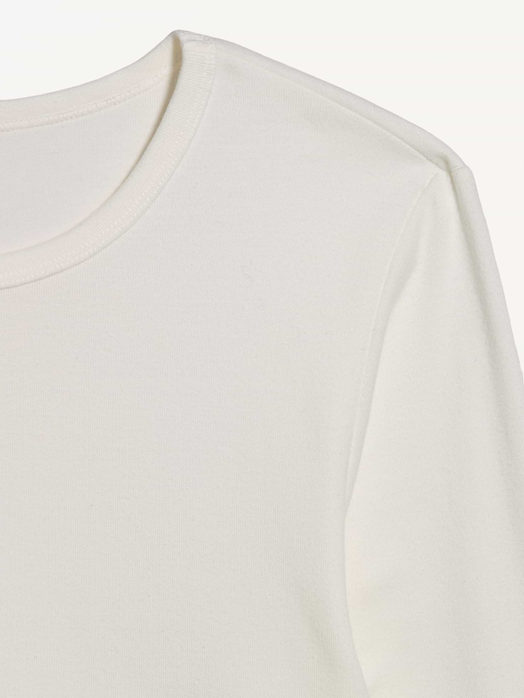 Image 5 of 9, Snug Crew-Neck Long Sleeve T-Shirt
