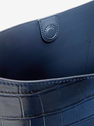 Image 4 of 5, Medium Croc-Embossed Bucket Bag