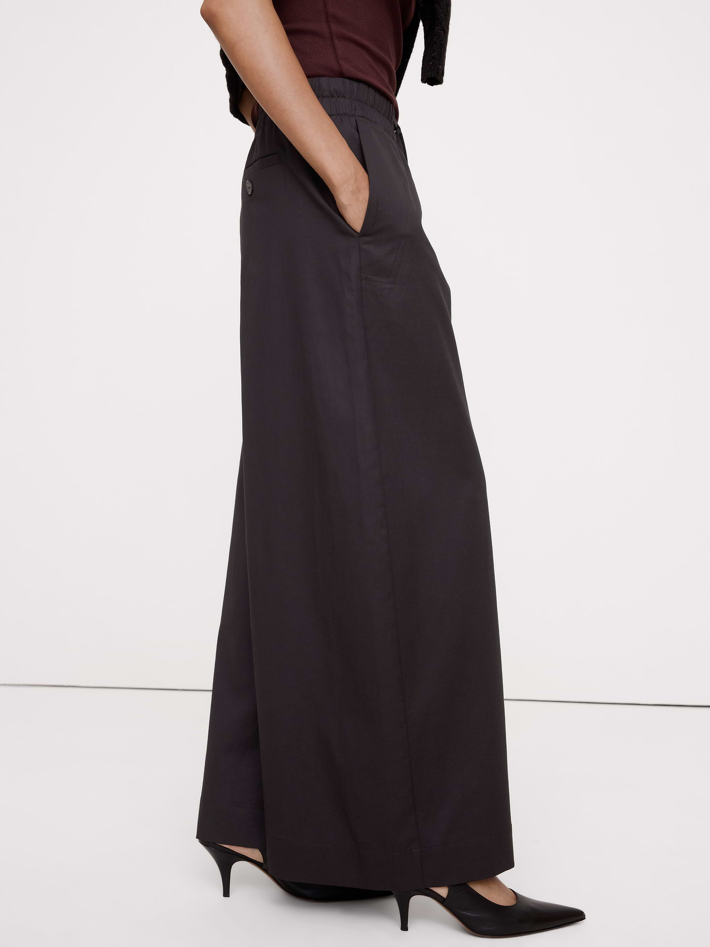 Image 4 of 8, TENCEL™-Cotton-Linen Pull-On Pant