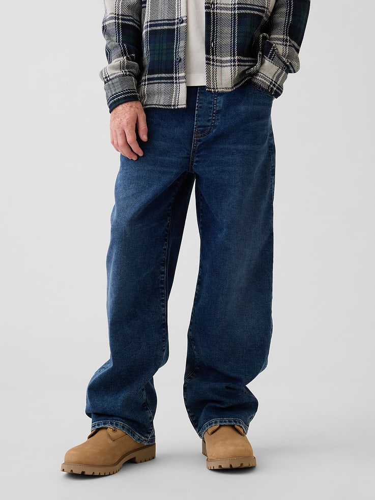 Image 3 of 6, Kids Knit Easy Baggy Jeans