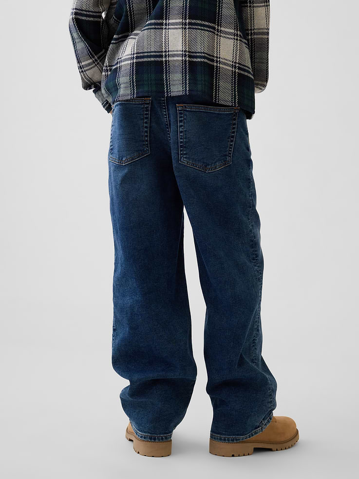 Image 4 of 6, Kids Knit Easy Baggy Jeans