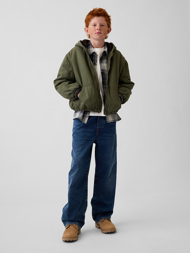 Image 5 of 6, Kids Knit Easy Baggy Jeans