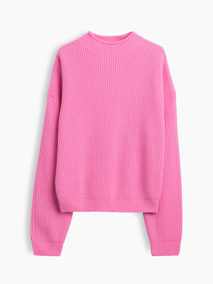 Image 5 of 5, CashSoft Oversized Rollneck Sweater