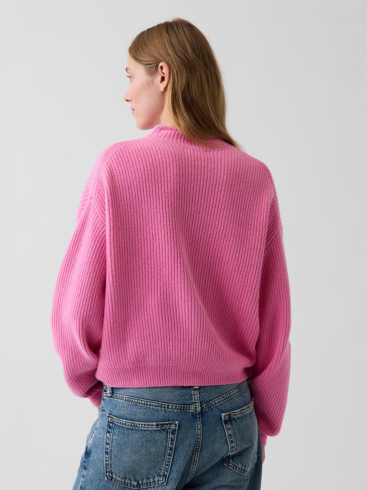 Image 3 of 5, CashSoft Oversized Rollneck Sweater
