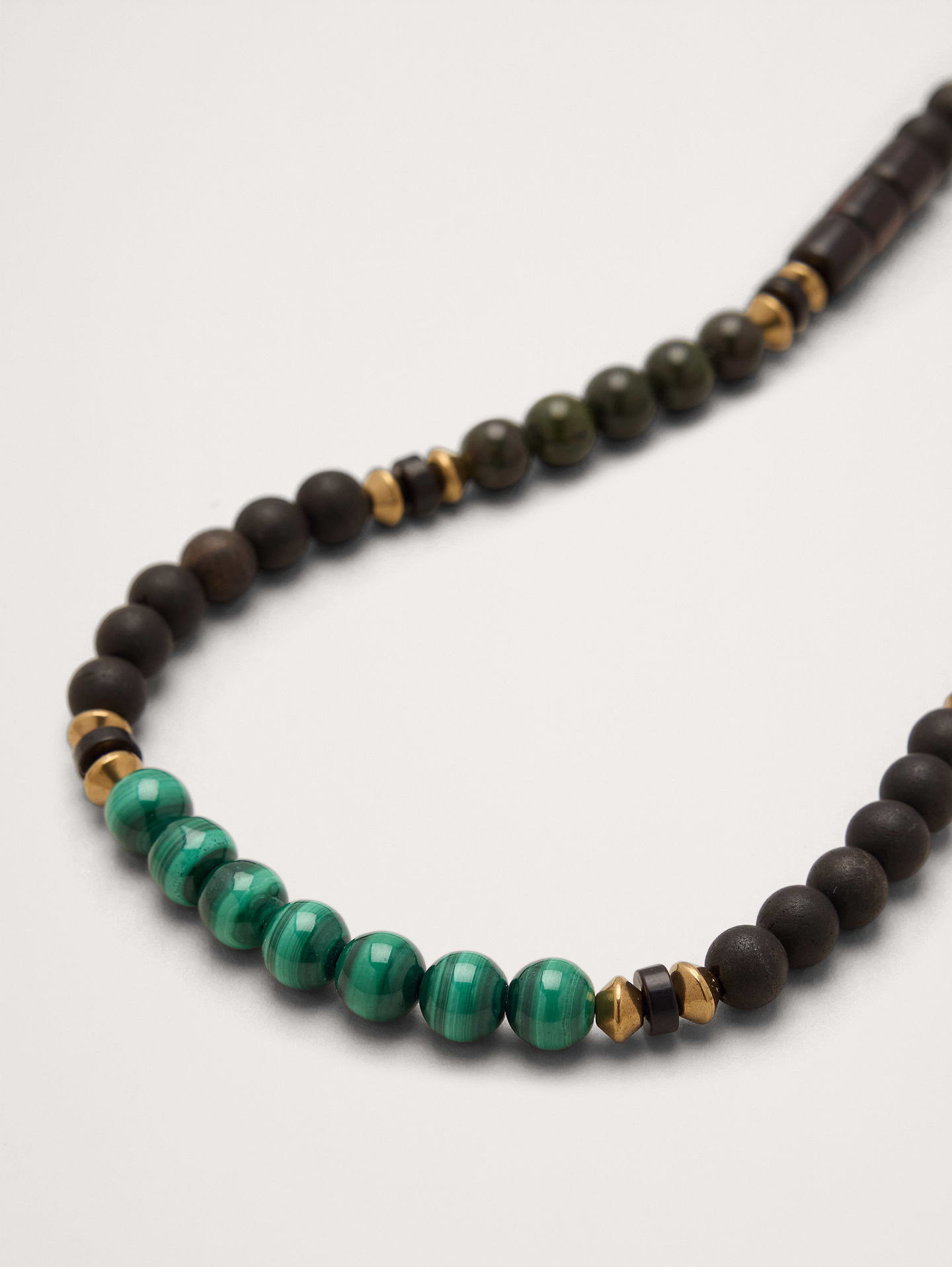 Image 2 of 3, Gem And Wood Beaded Necklace by Caputo And Co