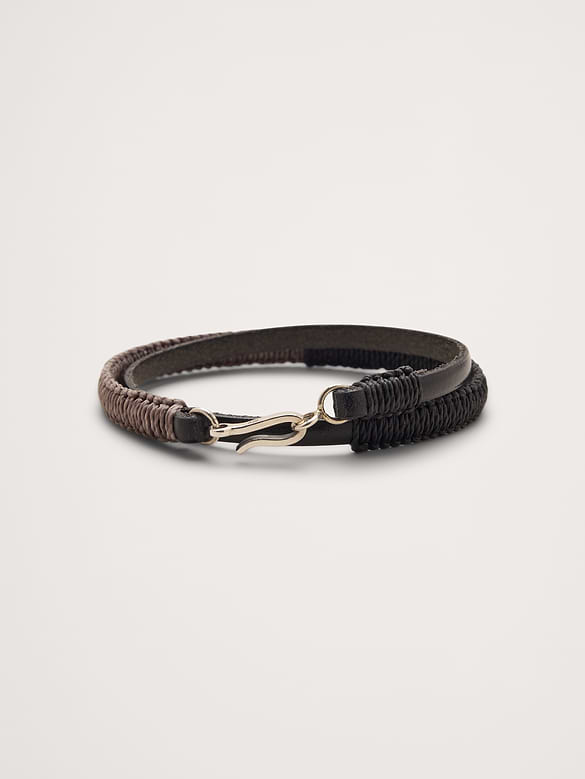 Hand-Knotted Euro Leather Bracelet By Caputo And Co