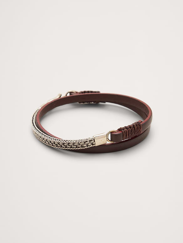 Artisan Woven Leather Bracelet by Caputo And Co
