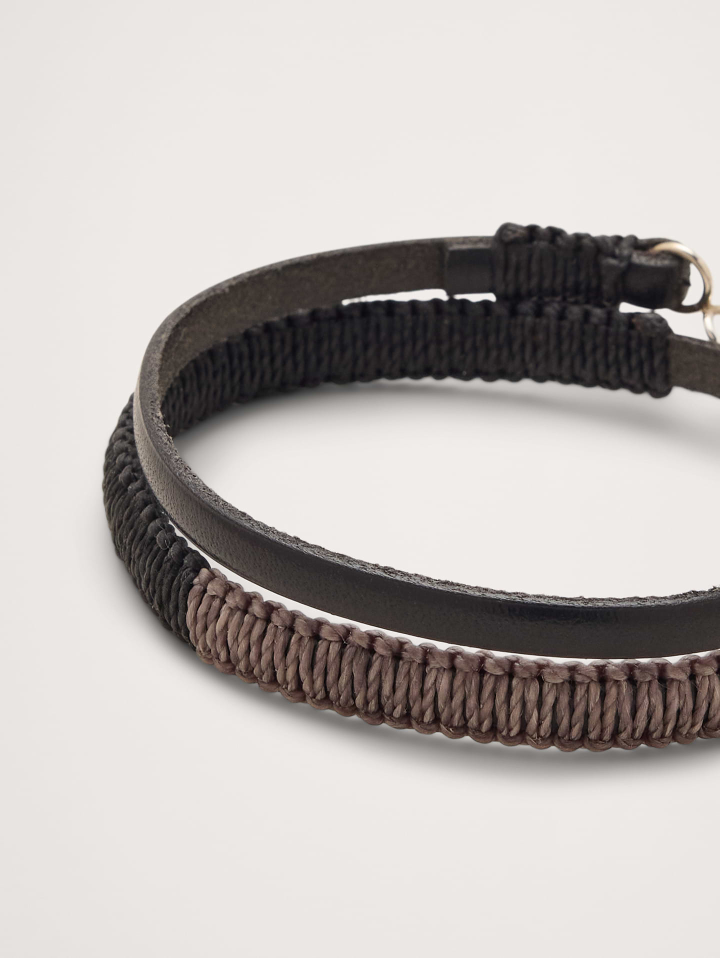 Image 2 of 2, Hand-Knotted Euro Leather Bracelet By Caputo And Co