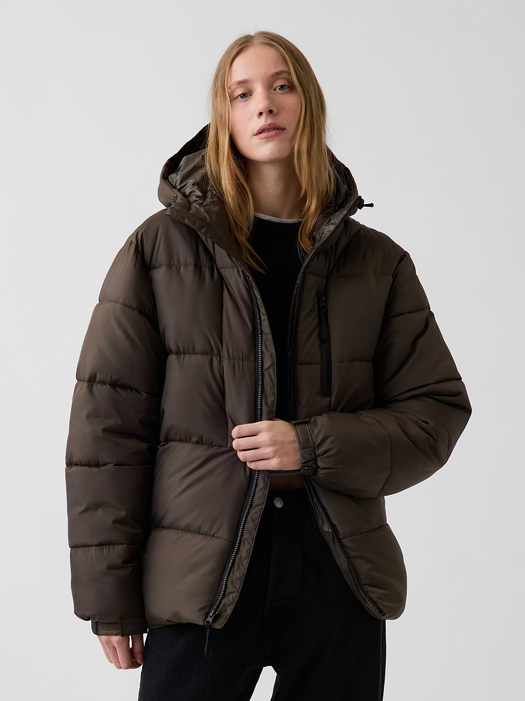 Image 6 of 7, Recycled Heavyweight Puffer Jacket